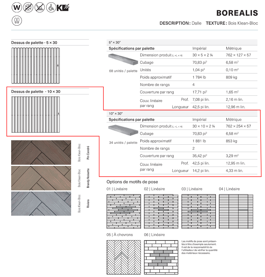 Borealis Slab 30x10 (Klean-Bloc)