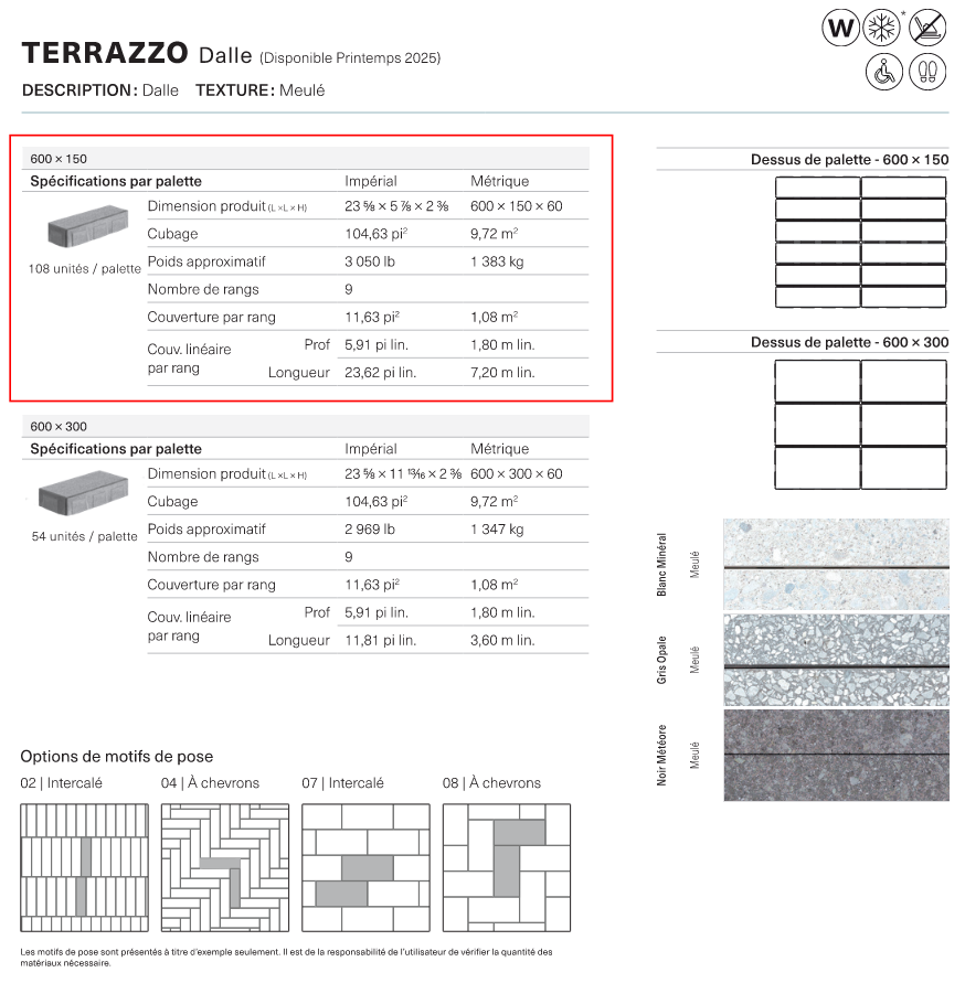 Terrazzo 600x150