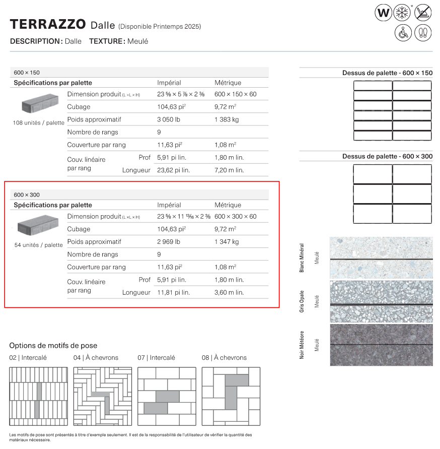 Terrazzo 600x300