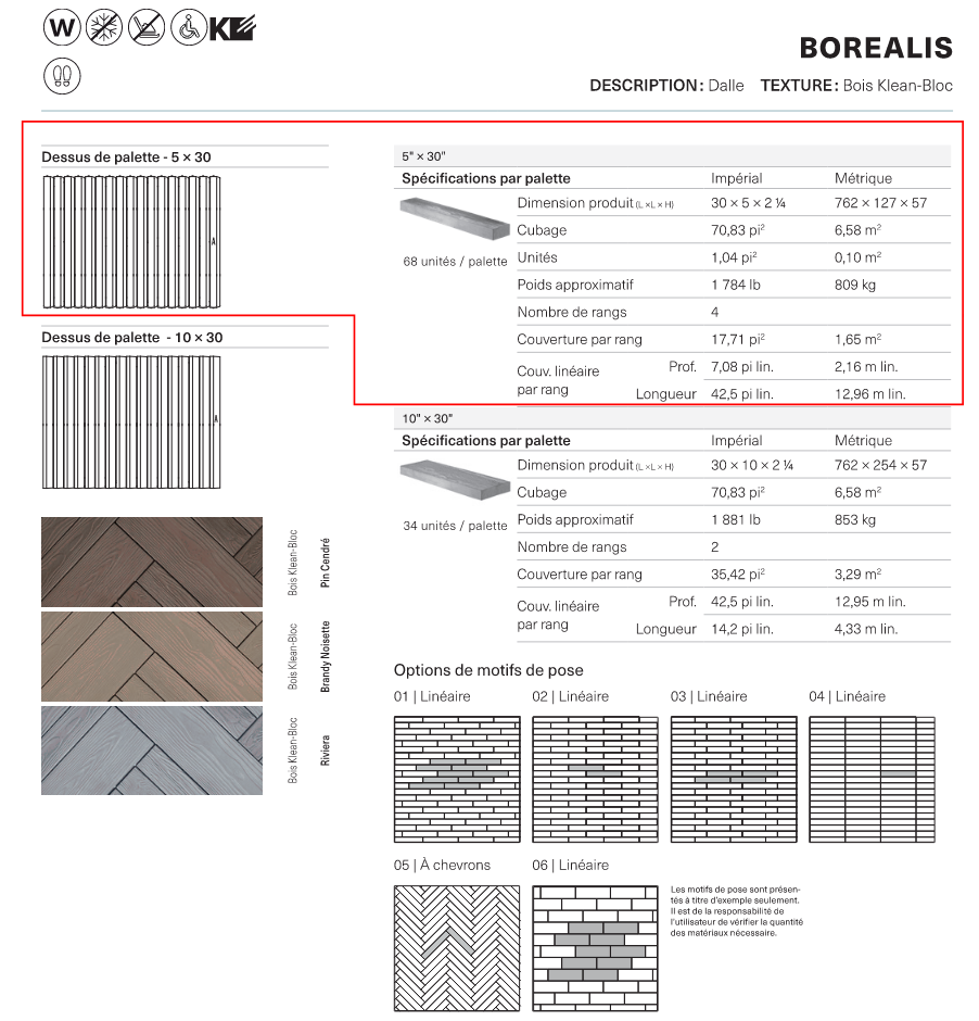 Borealis Slab 30x5 (Klean-Bloc)