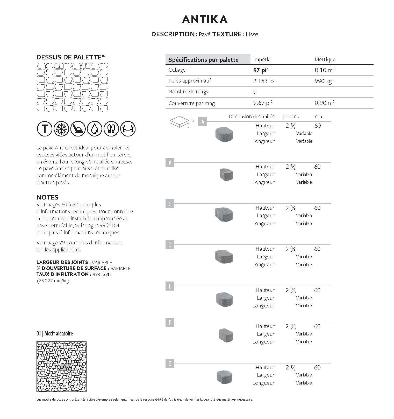 Pavé Antika (Lisse)