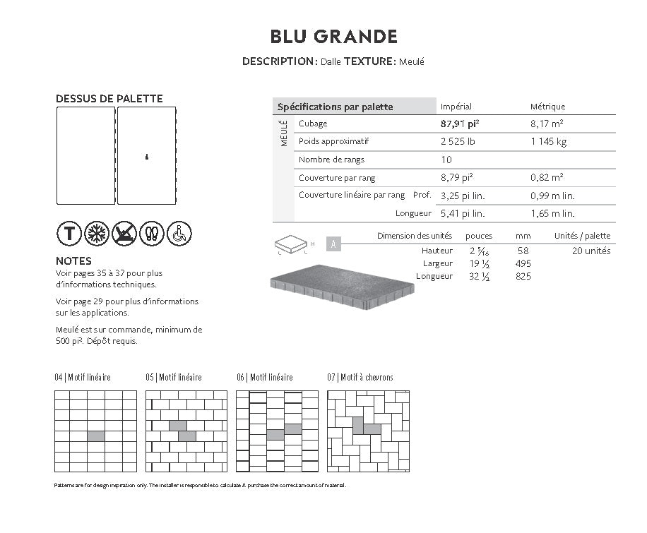 Dalle Blu Grande (Meulé)