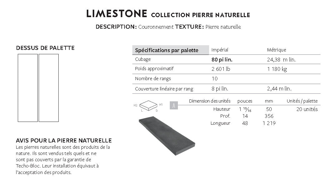 Couronnement Limestone (Pierre Naturelle)