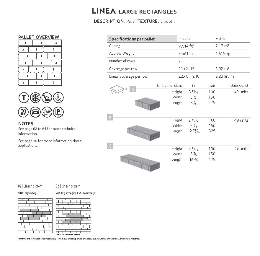 Pavé Linea Grand Rectangle