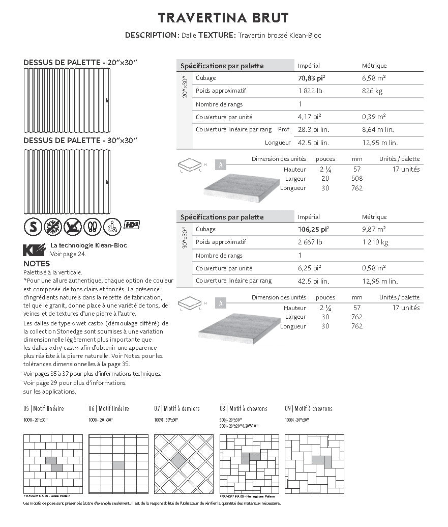 Travertina Raw Slab (Klean-Bloc)