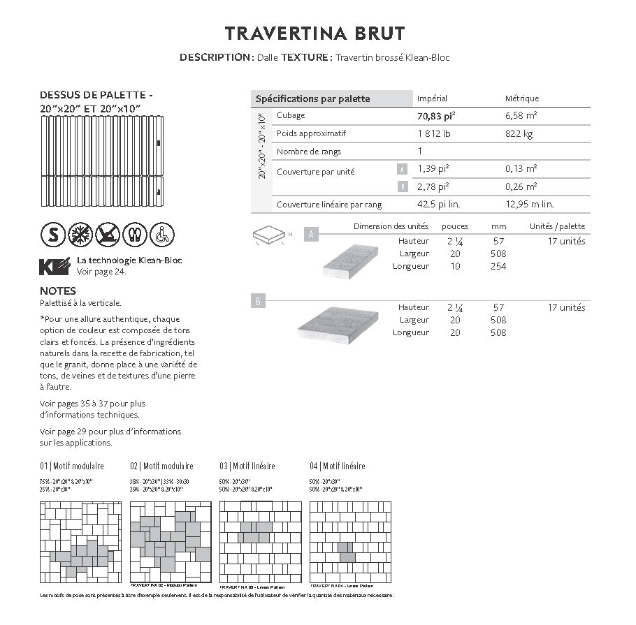 Travertina Raw Slab (Klean-Bloc)