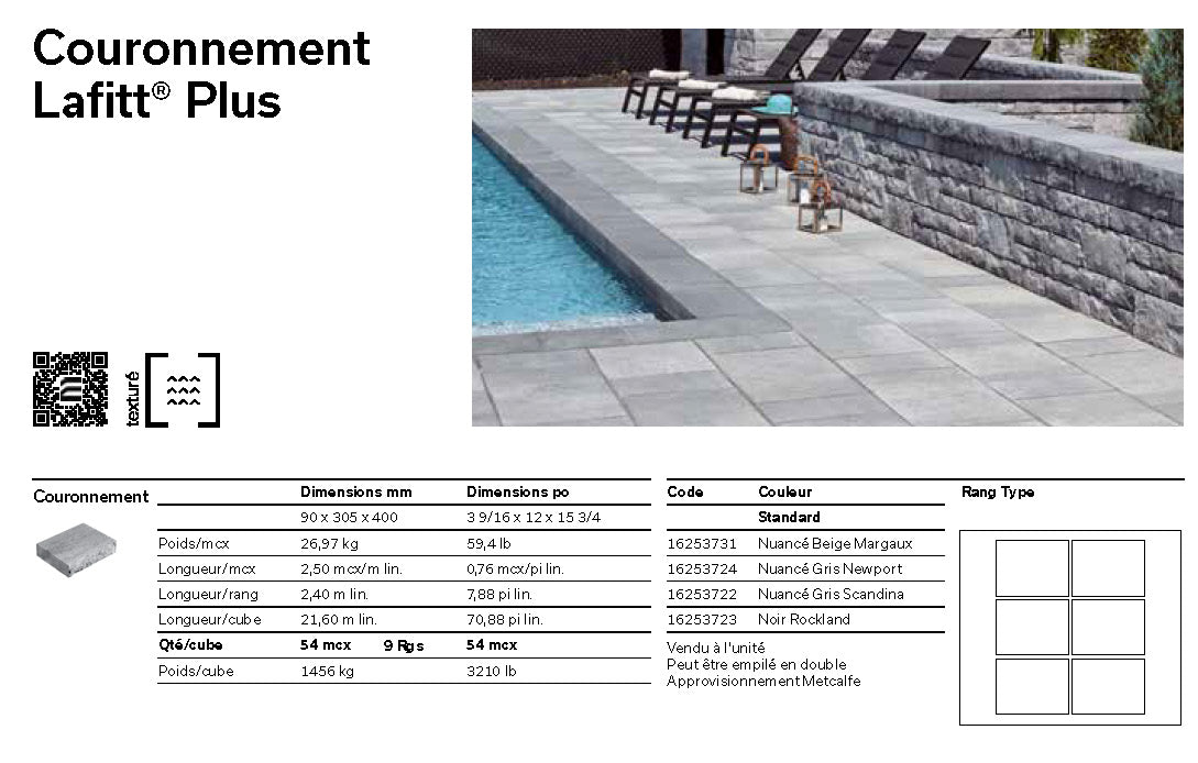 Couronnement Lafitt® Plus Droit