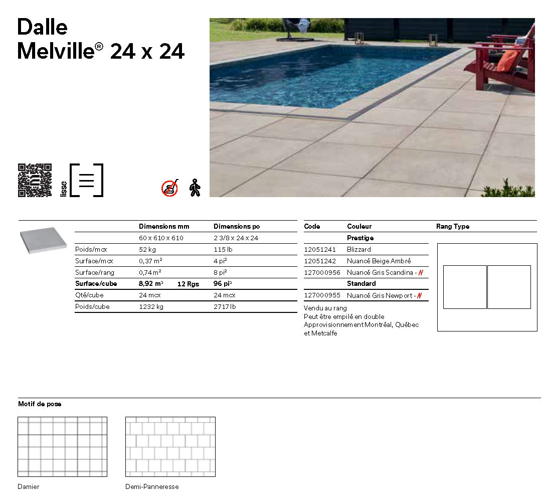 Melville® Slab 24 x 24