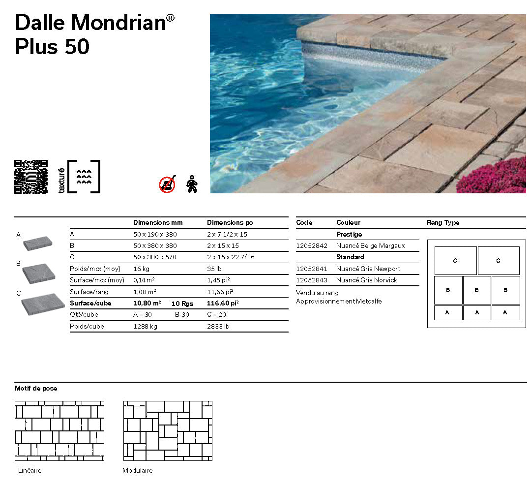 Dalle Mondrian® Plus 50