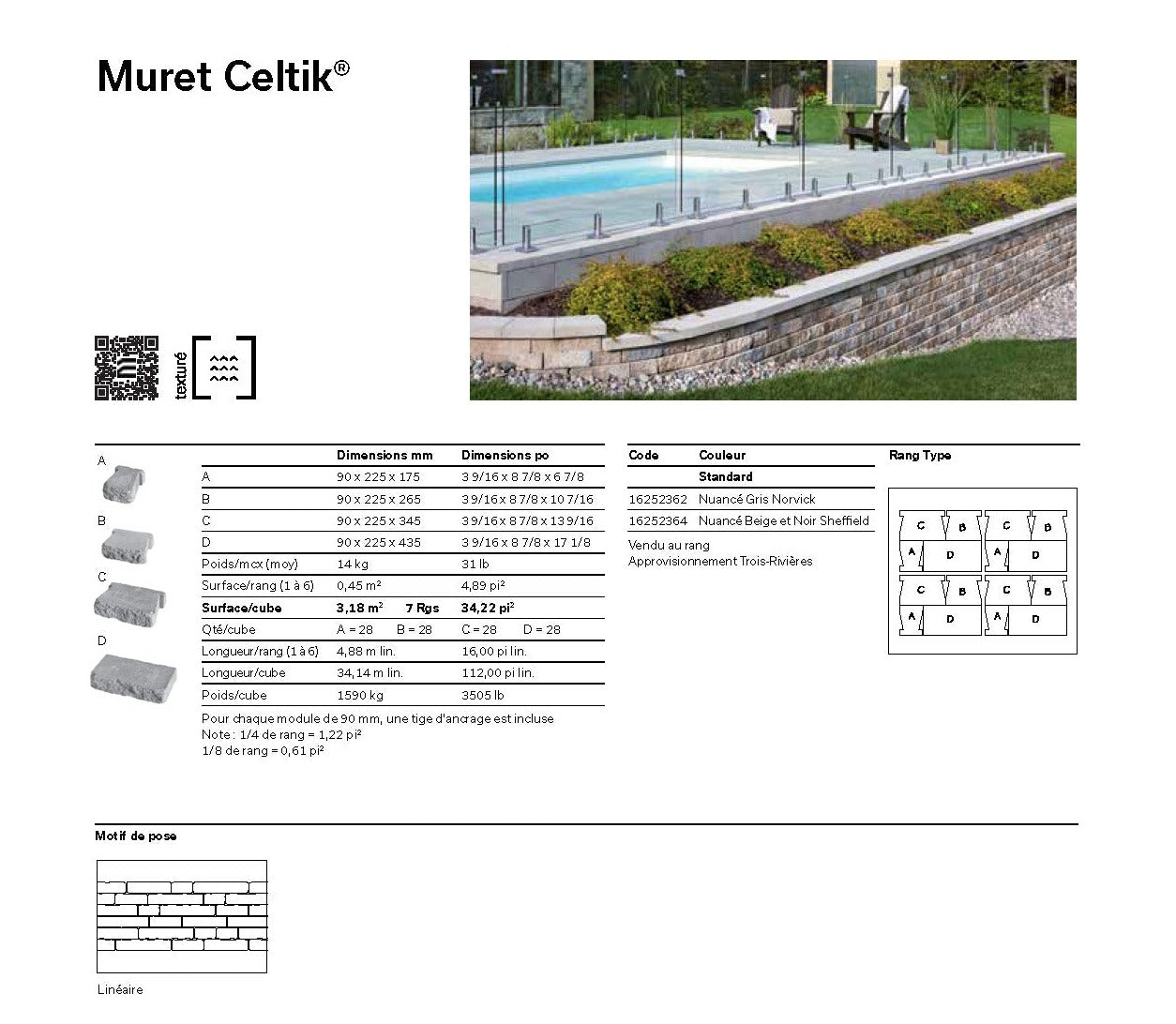 Muret Celtik® Plus 90