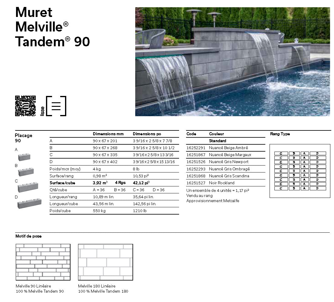 Muret Melville® Tanderm 90