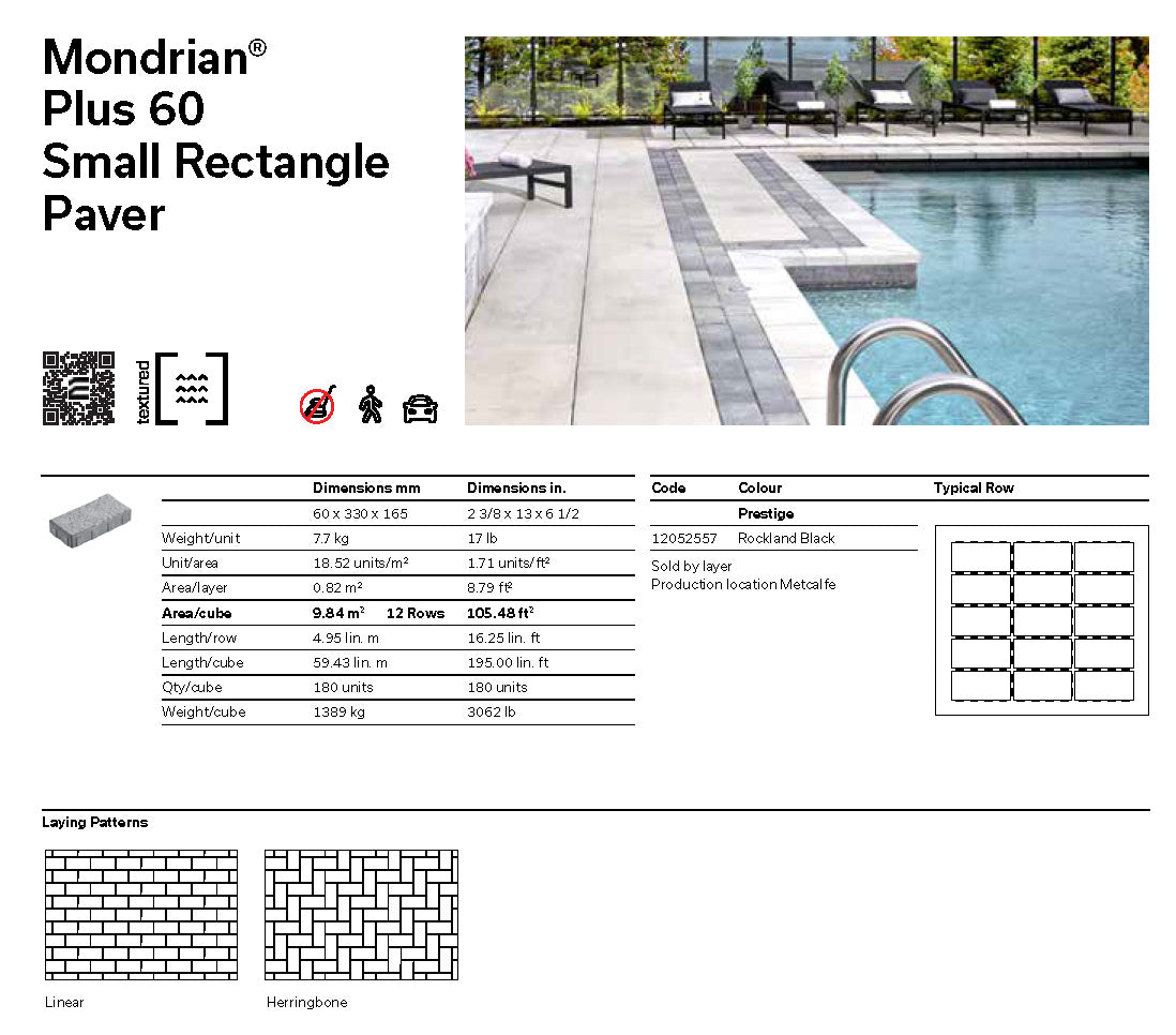 Pavé Modrian® Plus 60 (Petit Rectangle)