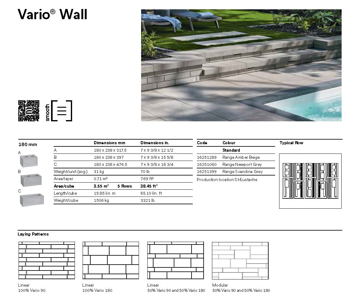 Vario® 180 Wall