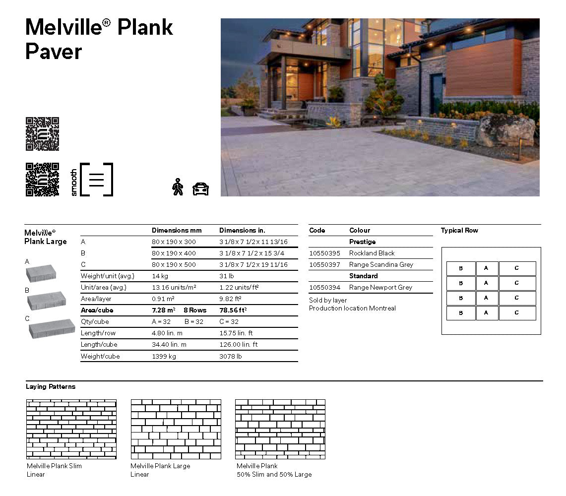 Pavé Melville® Plank Large