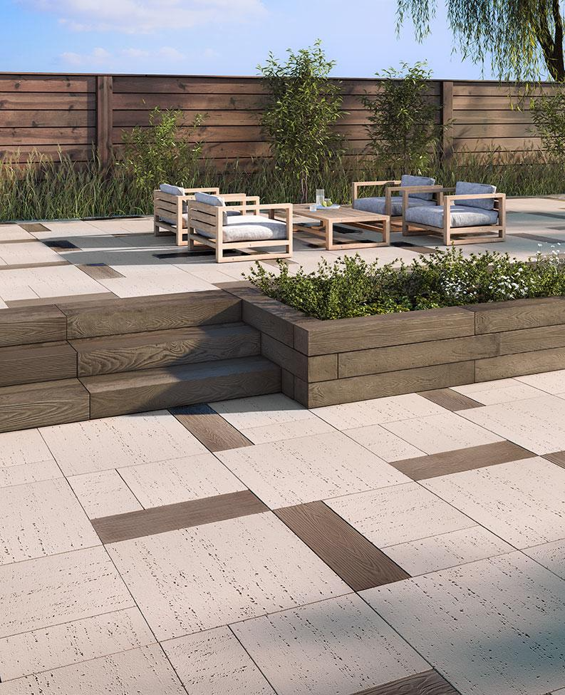 Travertina Raw Slab 20x20 | 20x10 (Klean-Bloc)