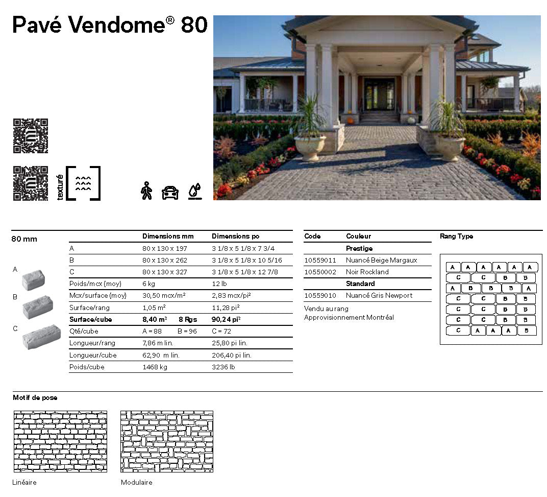 Vendome® 80 Paver