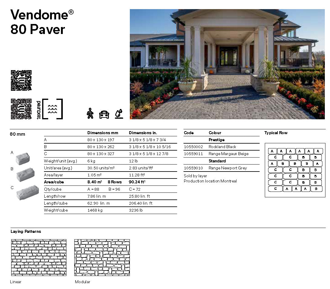 Vendome® 80 Paver